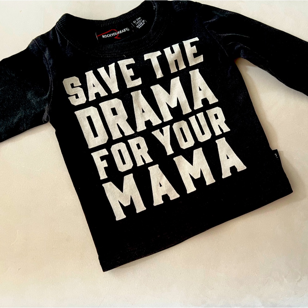 Rockyourbaby black long sleeve 0-3M